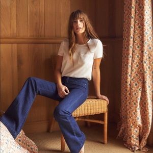 SEZANE Denim 1973 Flare Jeans Blue {VV31}